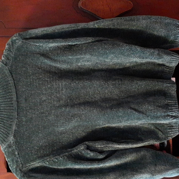 Alfred Dunner petite small green sweater - Picture 4 of 4